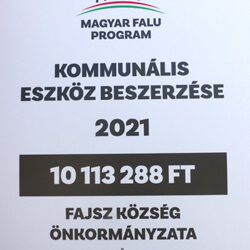 Magyar Falu Program „ Kommunális eszköz beszerzése-2021”